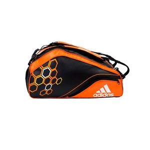 BOLSA DE PADEL RACKET BAG CARBON ATTK  NEGRO CON NARANJA - PALETERO - ADIDAS