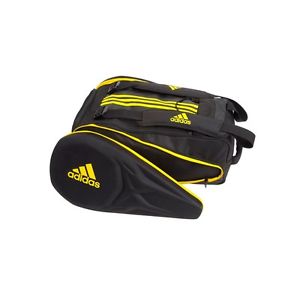 BOLSA DE PADEL RACKET BAG ADIPOWER ATTK NEGRO CON AMARILLO  - PALETERO - ADIDAS