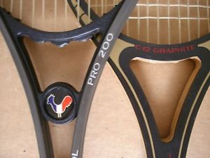 Rossignol Classic Tennis Rackets C - 12  & Pro 200 w/ cover (Collector's Choice)