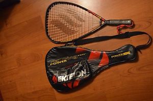 Ektelon Racquetball Racquet Power Ring Pro 1040 Wall Beater w/Case