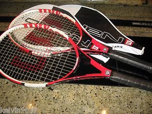 WILSON  SET OF 2 NANO CARBON PRO TENNIS RACKETS WITH COVERS
