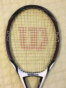 WILSON K FACTOR (K) ZERO 16X19 OS 118SQ" GRAPHITE TENNIS RACKET W/NEW 4 3/8 GRIP