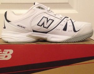 New Balance MC655 Men's Tennis Shoe - MC655WN, White/Navy, 8.5 US 4E