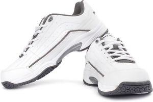 Nivia Zeal White & Dark Grey Tennis Shoes Size 8