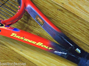 NEW STRINGS Prince Longbody ThunderBolt 800pl Midplus Racket 4 3/8" Bolt Racquet