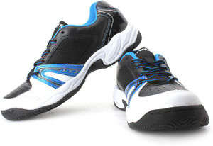 Nivia Energy Black & Blue Tennis Shoes Size 8