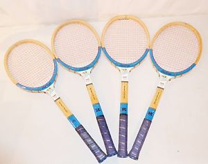 Vintage RAWLINGS Court Queen Tennis Racket Lot Set of 4 ~ EXCELLENT Cond