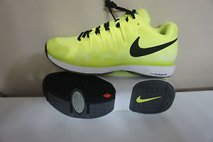 NIB Nike Federer ZOOM VAPOR 9.5 TOUR Tennis Shoes 631458-701 Volt Yellow Sz: 12