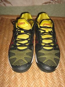 ASICS E400Y RUNNING Shoes Gel Solution Speed YELLOW/BLACK/RED Sz 9