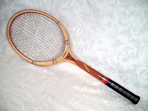 Vtg 1960s SLAZENGER SUPER 4 5/8" 27" long Wooden Tennis Racket Made in England