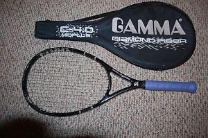 GAMMA SST DIAMOND FIBER C-4.0 Midplus Head Size Tennis Racquet 4.1/2 Grip