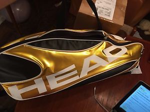 NEW HEAD TOUR TEAM Tennis Racquet Bag Orange/Black/White