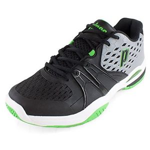 Prince Mens Warrior Tennis Shoes Grey/Black/Green 8 DM US
