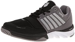 K-SWISS Womens X Court Cross-Training Shoe, Black/Stingray/Silver, 9 M US