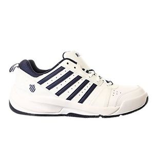 K-SWISS Mens Vendy II Everyday Tennis Shoe, White/Navy, 9.5 M US