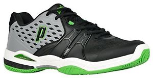 Prince Mens Warrior Tennis Shoes Grey/Black/Green 11.5 DM US