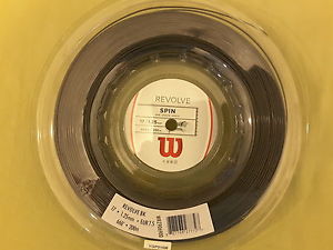 Wilson Revolve 17 Tennis String 200 m / 660 ft Reel Black