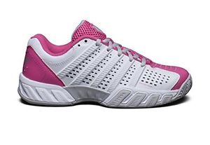 K-Swiss Bigshot Light 2.5 Womens Tennis Shoes White/Shocking Pink 7.5 BM US