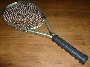 Prince Triple Threat Rip Tennis Racket/Racquet - 4 5/8  TIGHT STRINGS + NEW WRAP