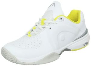 Head Womens Motion Pro Tennis Shoe,White/Yellow,7 M US