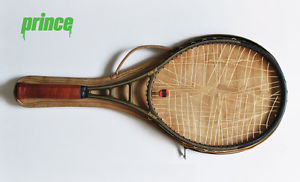 VTG 1980s PRINCE BORON Tennis Racquet Racket 110 w/ Leather Case Piece of Art