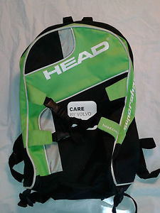 Rare Head Racquet Tennis Racquetball Care By Volvo Backpack Black Green