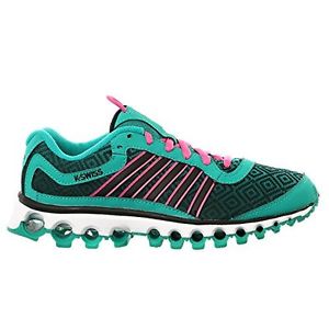 K-SWISS Womens Tubes 151 Pattern Cross-Training Shoe, Dynasty Green/Shocking 8 M