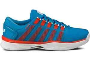 K-swiss Hypercourt Express Leather Mens Tennis Shoe 11 D M US, Methyl Blue/Fiery
