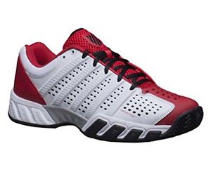 K-Swiss Bigshot Light 2.5 Mens Tennis Shoes White/Red/Black 11 DM US