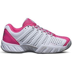 K-Swiss Bigshot Light 2.5 Womens Tennis Shoes White/Shocking Pink 7 BM US