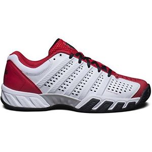 K-Swiss Bigshot Light 2.5 Mens Tennis Shoes White/Red/Black 8.5 DM US
