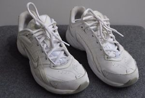 Nike white tennis shoes, leather uppers, size 6.5