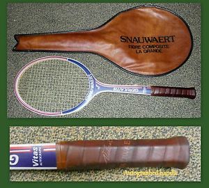 Snauwaert Vitas Gerulaitis Tennis Racket & Lined Zippered Carry Case