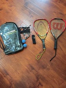 Head Intelligence 3 5/8 Willson 3-7/8 Glasses/balls/headband Set For Two To Play