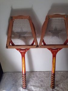 Vintage Spalding Interclub Wooden Tennis Racquet Woodstar Racket Power Ply