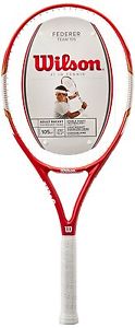 Wilson Federer Team 105 Tennis Racquet (Off White)