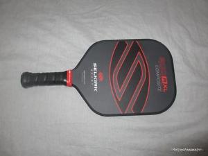 NICE Selkirk 200A Aluminum Composite XL Pickleball Paddle - Red gray black