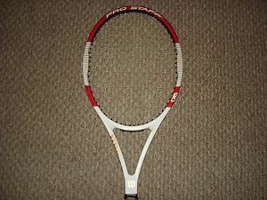 NEW 2014 Wilson Federer Pro Staff 90 Tennis Racquet 4 3/8 Wilson NXT 17G Strings