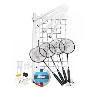 Franklin Sports Advanced Volleyball/Badminton Set