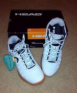 Head Speed Pro II Lite Indoor Footwear white/black Men's Sz 7