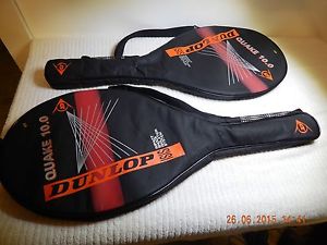 LOT OF 2, DUNLOP  ISIS QUAKE 10.0 OVERSIZE 4 1/4'' GRIP TENNIS RACKETS.