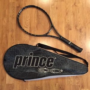 PRINCE EXO3 BLACK 100 TENNIS RACQUET GRIP-4 3/8 EXC W/ New Case Level 975