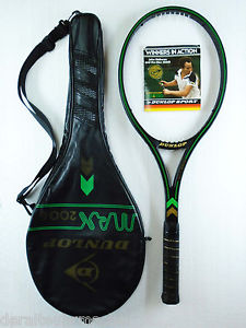 vintage 80s * DUNLOP Max 200G* McEnroe-Graff tennis racket in authentic bag