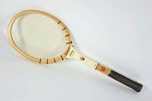 Wilson ~ Jack Kramer Autograph Midsize Wood Tennis Racket with Cover