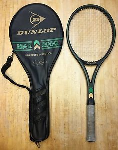 Vintage Dunlop Max 200g Tennis Racquet 4 1/4