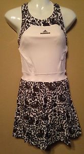 NWT Stella McCartney Adidas Barricade Australia Tennis Dress White/Slate Grey XS
