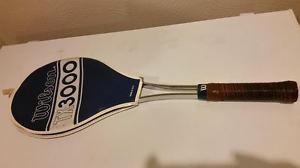 Vintage Wilson TX3000 Tennis Racquet Stainless Steel w/ Case USA
