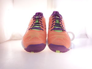 Asics Gel-Solution Speed 2 Womens Tennis Shoes Orange/Purple Size 6.5 M