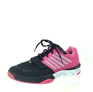 Women's K-Swiss X Court Cross Training Black Shocking Pink White Shoes Size 9 M