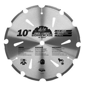 Malco Fiber Cement Circular Saw Blade 10 in. - FCCB10